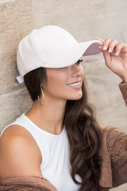 Velour Ball Cap