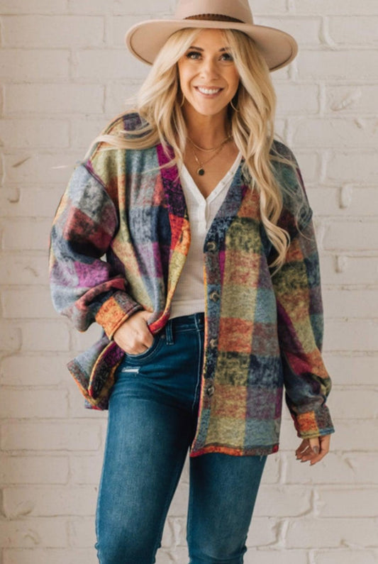 Boho Plaid Shacket