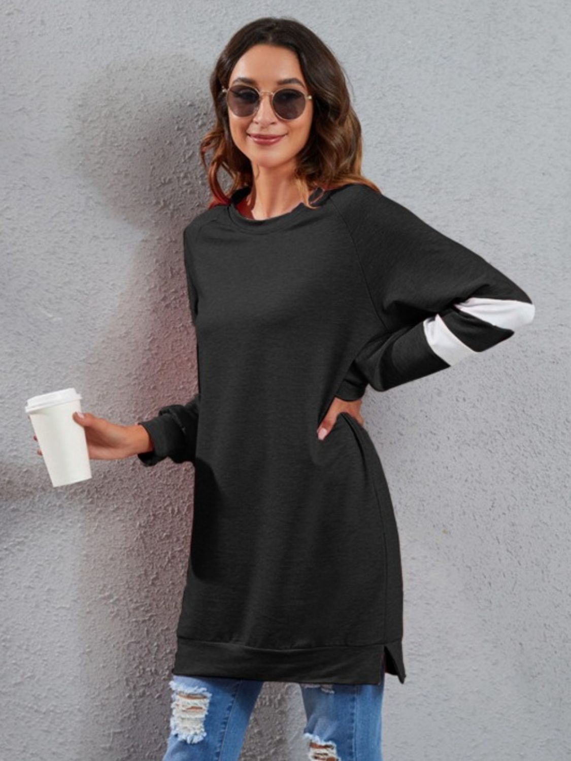 Full Size Striped Round Neck Long Sleeve T-Shirt